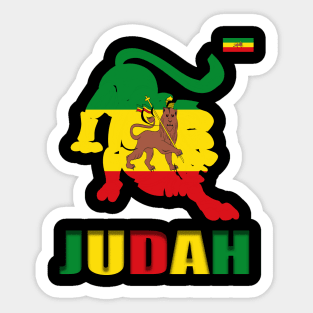 Lion of Judah, Reggae, Rastafari, Rasta Sticker